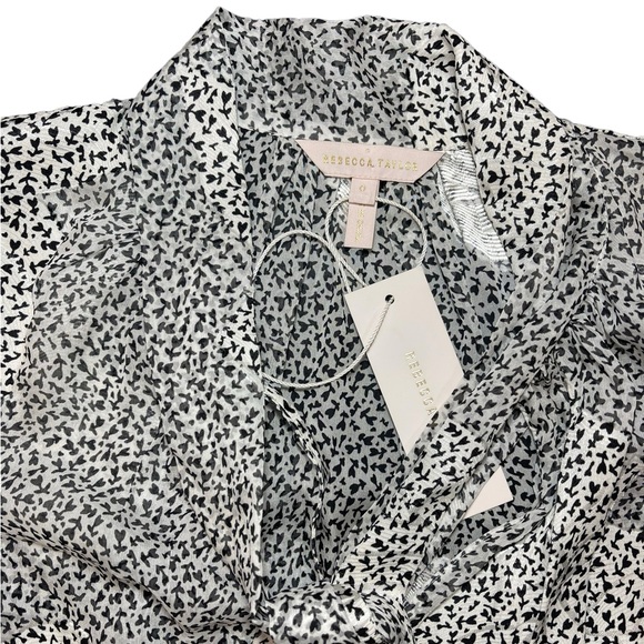 ⚡️SOLD⚡️Rebecca Taylor Silk Floral Sleeveless Tank Top Gray White Blouse - Picture 10 of 16